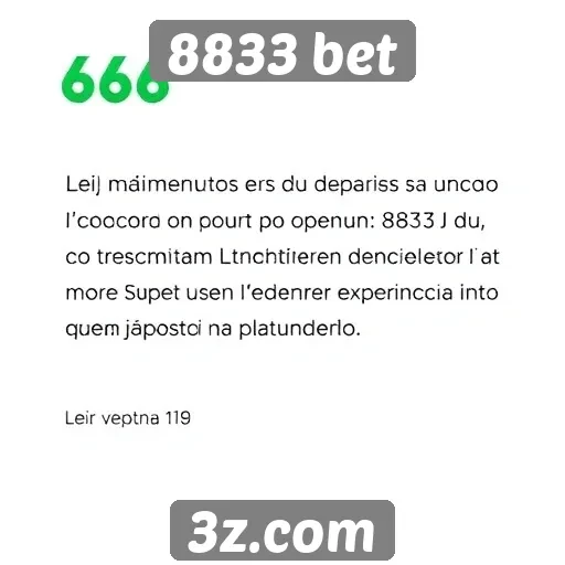 Depoimentos de usuários sobre a 8833 bet