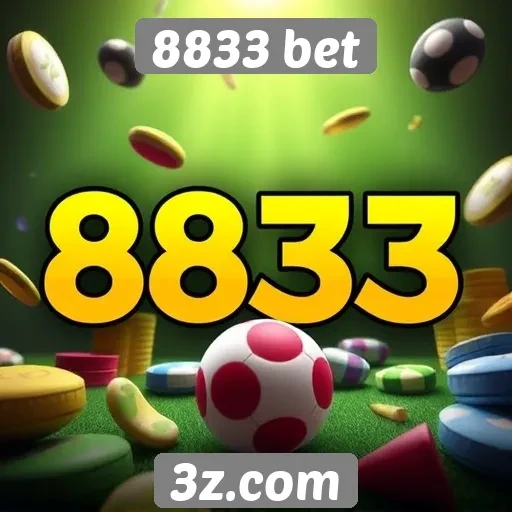 Variedade de jogos disponíveis na plataforma 8833 bet